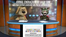 Jornal engraçado do gato tom: Cadeado vai preso ao tribunal! [Frases e Poemas]