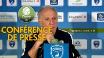 Conférence de presse Chamois Niortais - Paris FC (4-4) : Franck PASSI (CNFC) - René GIRARD (PFC) - 2019/2020