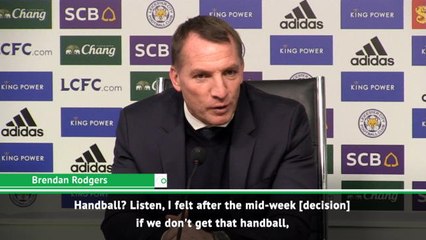 Rodgers critical of pivotal handball VAR decision in clash with Chelsea