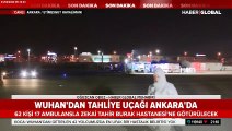 Vuhan'dan gelen uçak Ankara'ya indi