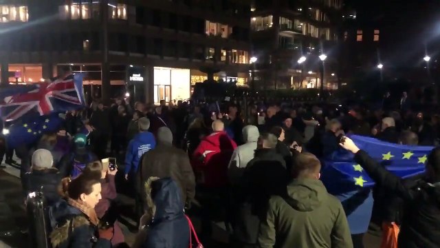 Crowds gather for pro-EU Brexit Day rally in Sheffield