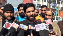 Kupwara residents raised their voice for seeking demands fulfilled at Srinagar.