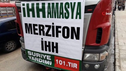 İnsani Yardım Vakfı tarafından Suriye’ye 6 tır un gönderildi