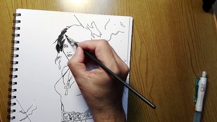 Drawing of Death of the Endless (Time Lapse ) |タイムラプス