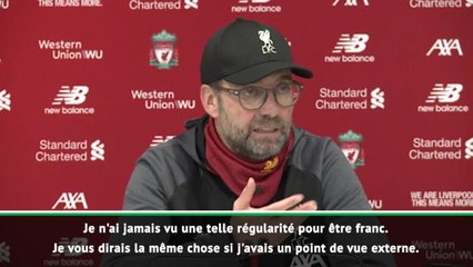 25e j. - Klopp : ''Jamais vu une telle régularité''