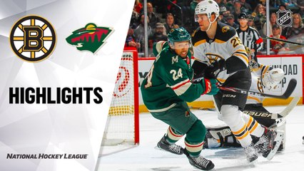 NHL Highlights | Bruins @ Wild 2/01/20