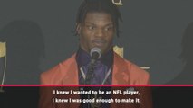 NFL MVP Lamar Jackson urges youngsters to seek guidance, not crime