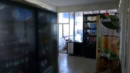 Okey takozuyla camı kırdı, 5 bin TL'yi alıp yere yağ döktükten sonra kaçtı