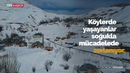Soğuk havanın esir aldığı köylere kömür yardımı