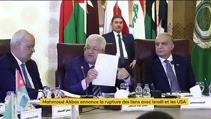 La Palestine rompt ses liens avec Israël et les Etats-Unis