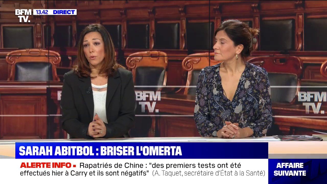 Sarah Abitbol, ancienne championne de patinage artistique: "Mon agresseur était allongé sur moi, en écartant les jambes, avec son souffle derrière"