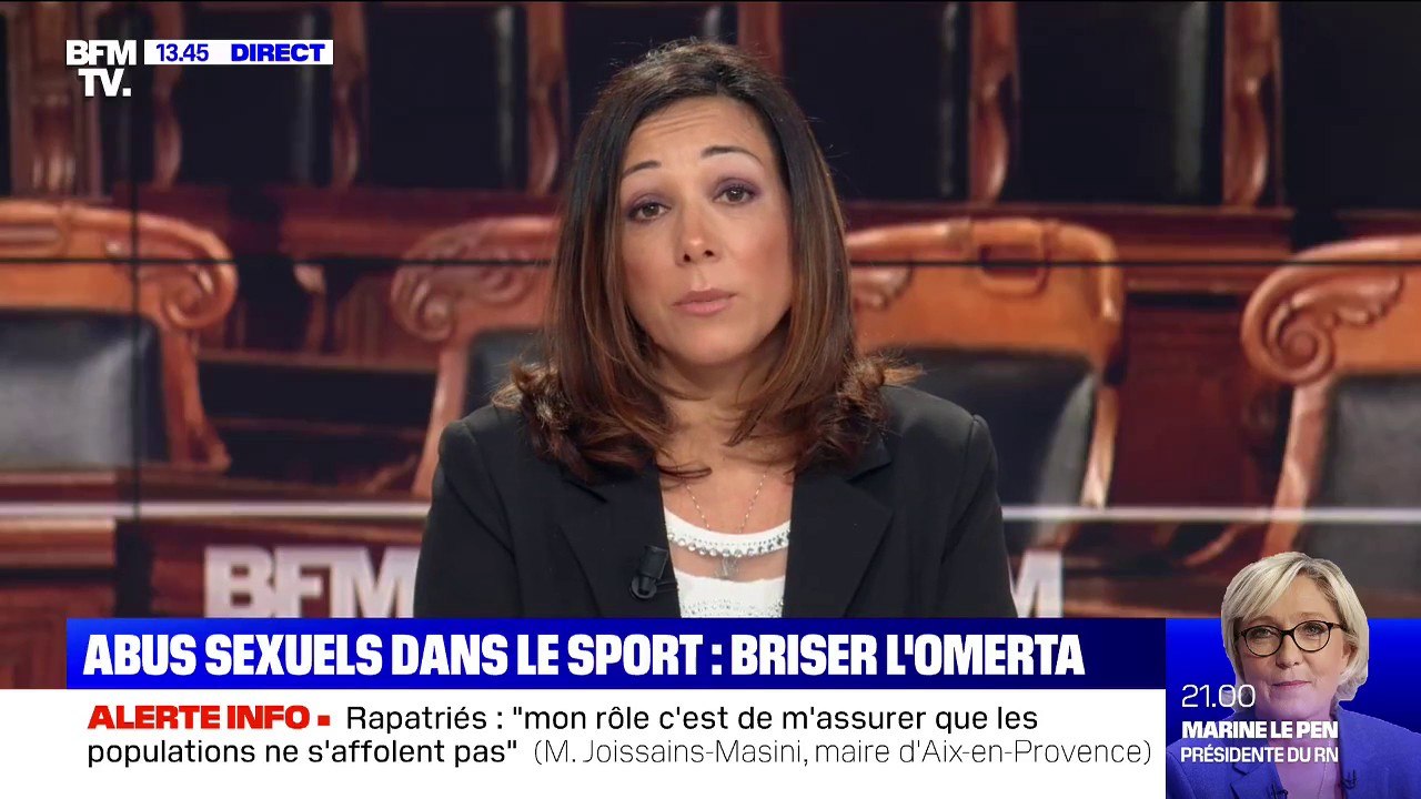 Violences sexuelles: Sarah Abitbol explique avoir "essayé d'avertir le ministre Jean-François Lamour, qui ne s'en souvient pas"