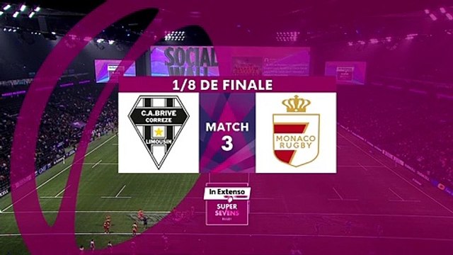 In Extenso Supersevens - Résumé Brive-Monaco- 12-17 - 1-8 finale - Saison 2019-2020