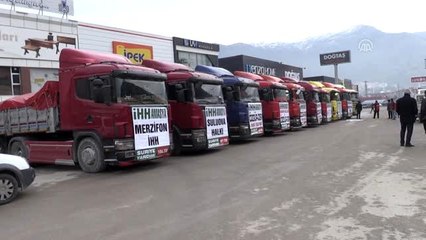 Amasya'dan Suriye'ye 105. insani yardım tırı yola çıktı