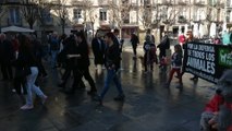 Manifestación en Logroño convocada por NAC en favor de los perros de caza