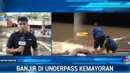 Banjir Underpass Kemayoran Ditargetkan Surut dalam 2-3 Hari