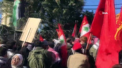 - Lübnan'da Trump'ın sözde Orta Doğu barış planı protesto edildi: 6 yaralı