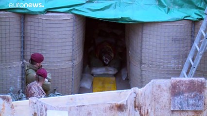 Evacuación cerca de Venecia por una bomba de la Segunda Guerra Mundial