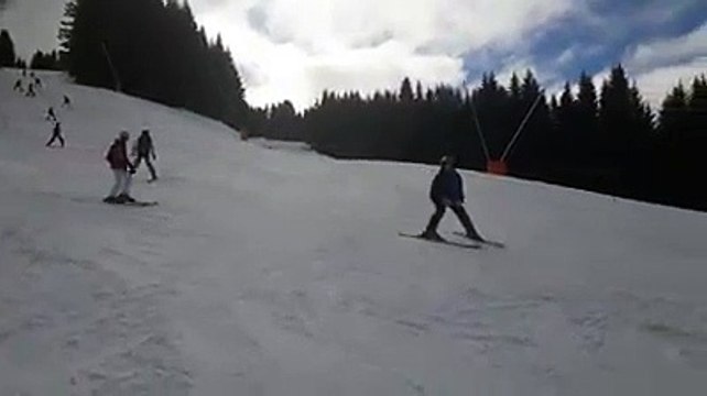 descente virage piste bleue groupe 3