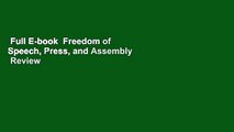 Full E-book  Freedom of Speech, Press, and Assembly  Review