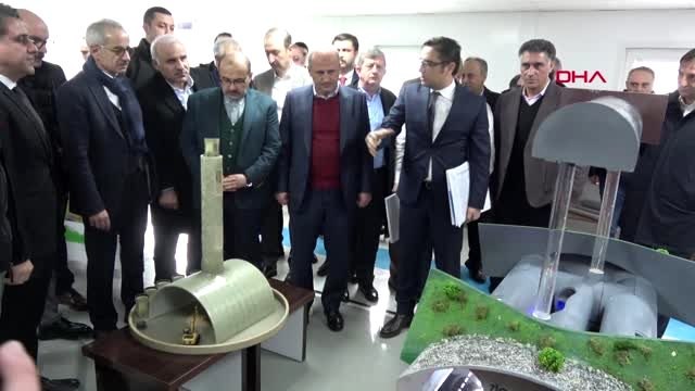 Ulaştırma bakanı turhan, maçka yolu ve zigana tüneli şantiyeleri incelemeleri sırasında...