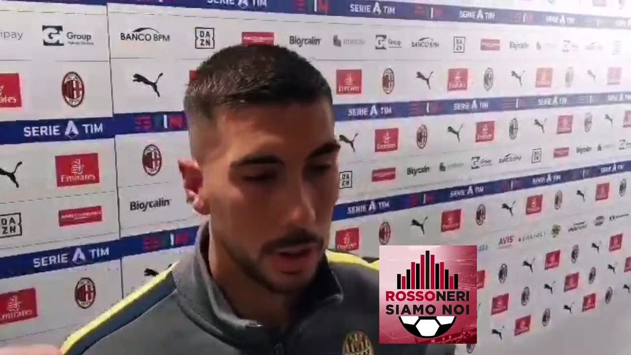 Mattia Zaccagni dopo Milan-Verona