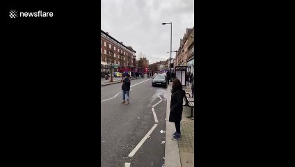 Armed police converge on Streatham after two stabbed in terror attack