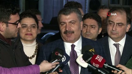 Sağlık Bakanı Koca:'Numunelerin sonuçları yarına kadar çıkmış olacak'