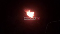 Report TV -Zjarr i përmasave të mëdha në katin e pestë të një pallati në Shkodër