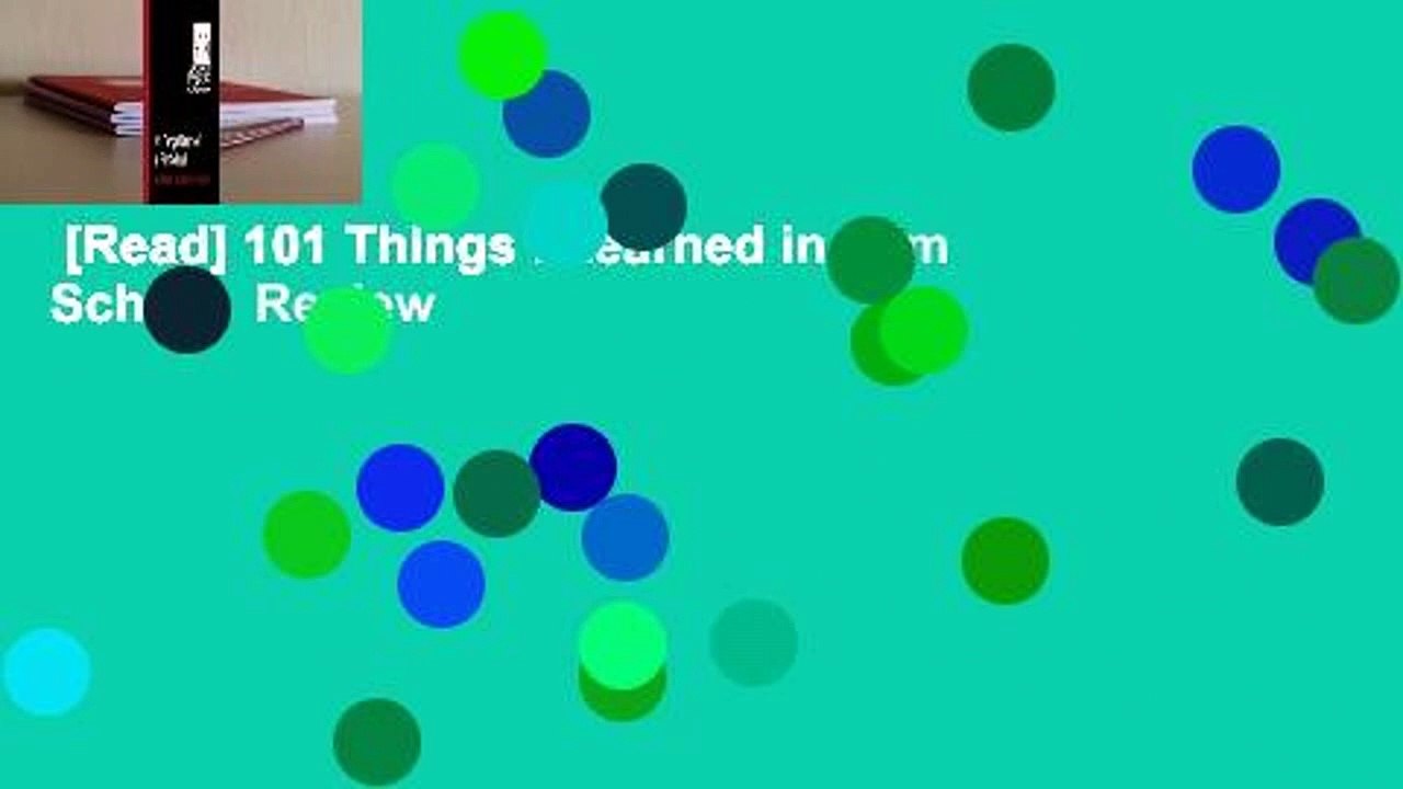 [Read] 101 Things I Learned in Film School  Review