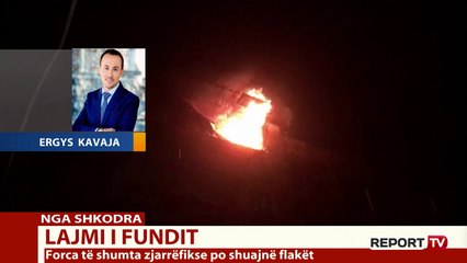 Report TV -Shpërthen bombola e gazit në një pallat në Shkodër