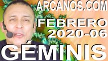 GEMINIS ENERO 2020 ARCANOS.COM - Horóscopo 2 al 8 de febrero de 2020 - Semana 06