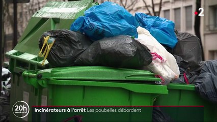 Paris : trois incinérateurs en grève, les détritus s'accumulent