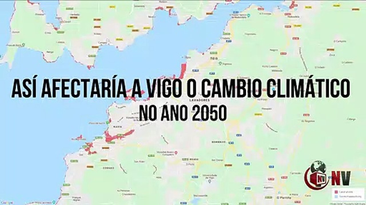 Así afectaría a Vigo o cambio climático no ano 2050