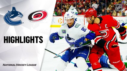 NHL Highlights | Canucks @ Hurricanes 2/02/20