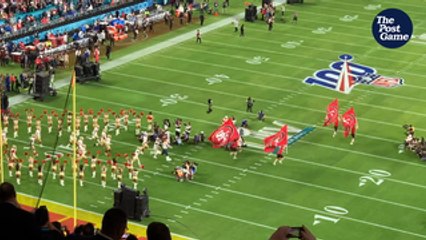 49ers Take The Field At Super Bowl LIV