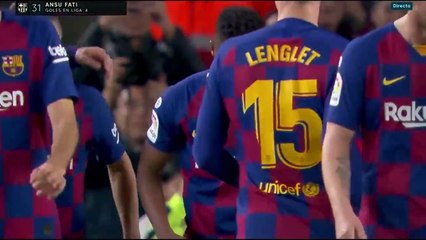 Ansu Fati DOUBLE Goals  Barcelona vs Levante 2-1   All Goals - 2nd February (HD)