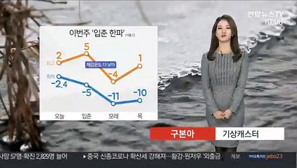 [날씨] 입춘 한파, 한낮 서울 2도…나날이 기온 '뚝'