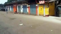 Appel à la résistance du FNDC : boutiques et magasins fermés sur l'axe Wanindara-Enco 5