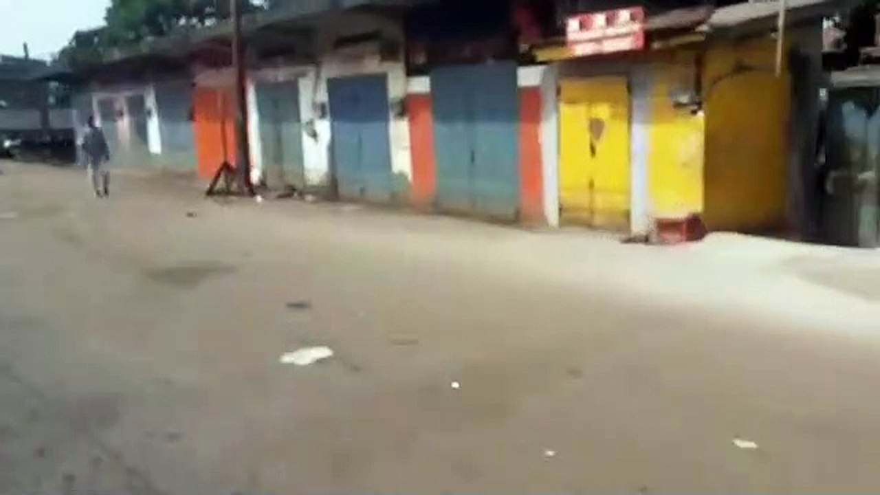 Appel à la résistance du FNDC : boutiques et magasins fermés sur l'axe Wanindara-Enco 5