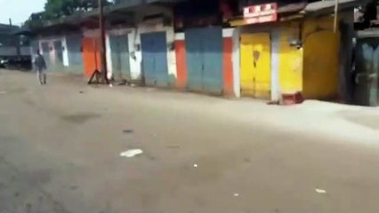 Appel à la résistance du FNDC : boutiques et magasins fermés sur l'axe Wanindara-Enco 5