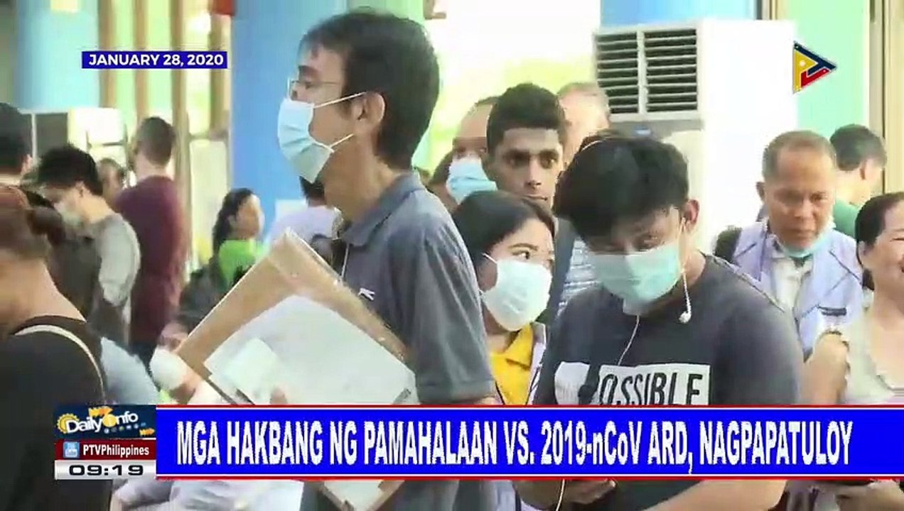 Mga hakbang ng pamahalaan vs 2019-nCoV ARD, nagpapatuloy
