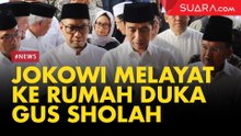 Presiden Jokowi Melayat ke Rumah Duka Gus Sholah di Mampang, Jakarta Selatan