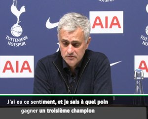 25e j. - Mourinho : "City reste une équipe fantastique, avec des joueurs fantastiques, un manager fantastique"