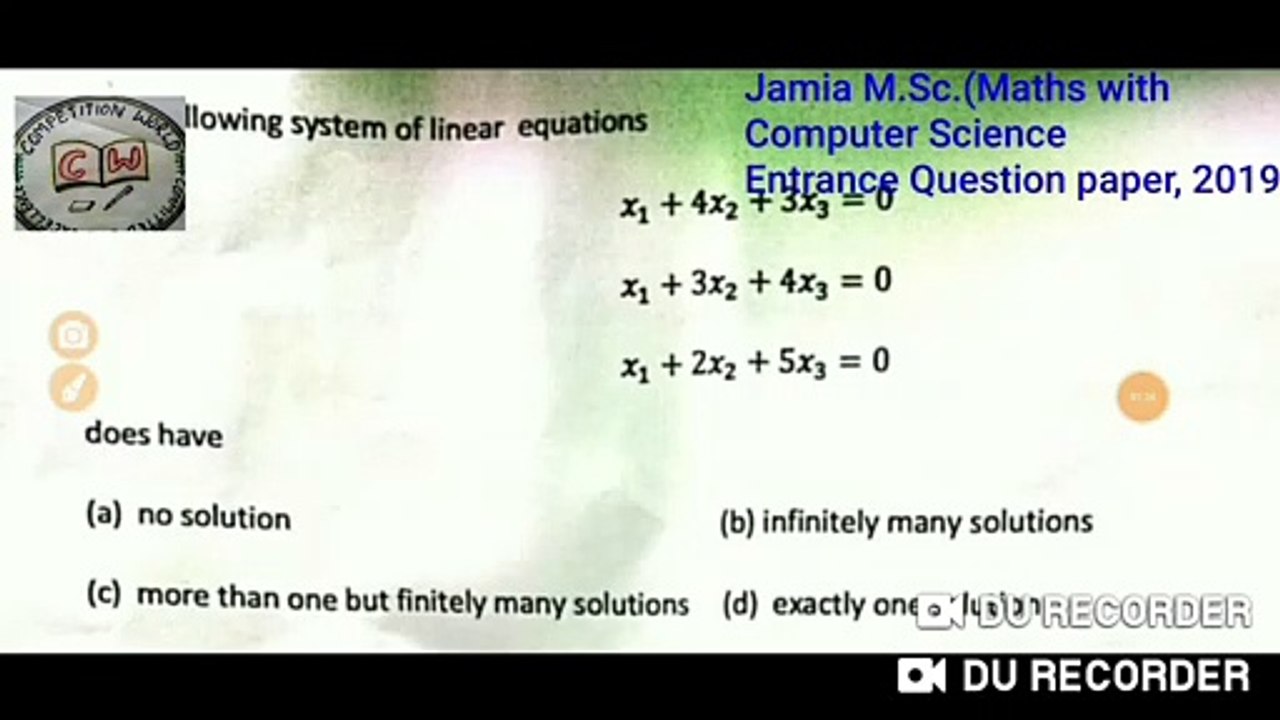 Jamia university MSc mMaths with Computer Sc