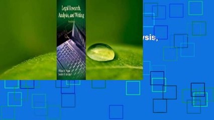 Full version  Legal Research, Analysis, and Writing  For Free