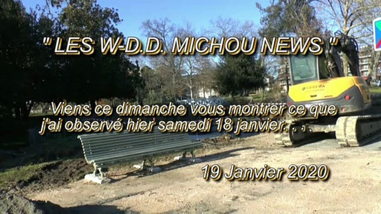 LES W-D.D. MICHOU NEWS - 19 JANVIER 2020 - PAU - AU PARC BEAUMONT PRÉPARATION DE L'EMPLACEMENT DES TOILETTES PUBLIQUE AU NOUVEAU LOOK