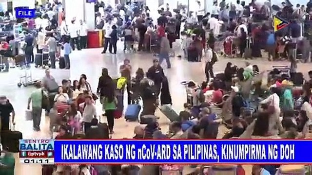 Ikalawang kaso ng nCoV-ARD sa Pilipinas, kinumpirma ng DOH