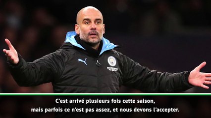 Guardiola : "la distance est trop grande avec Liverpool"