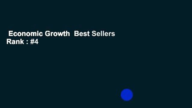 Economic Growth  Best Sellers Rank : #4